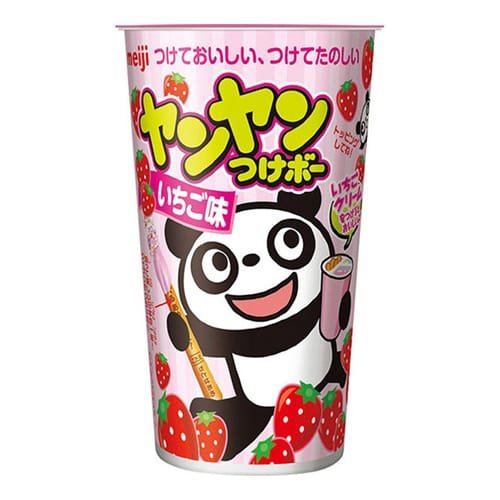 Yan Yan Tsukebo Dip Biscuit Strawberry Cream 48g, Meiji