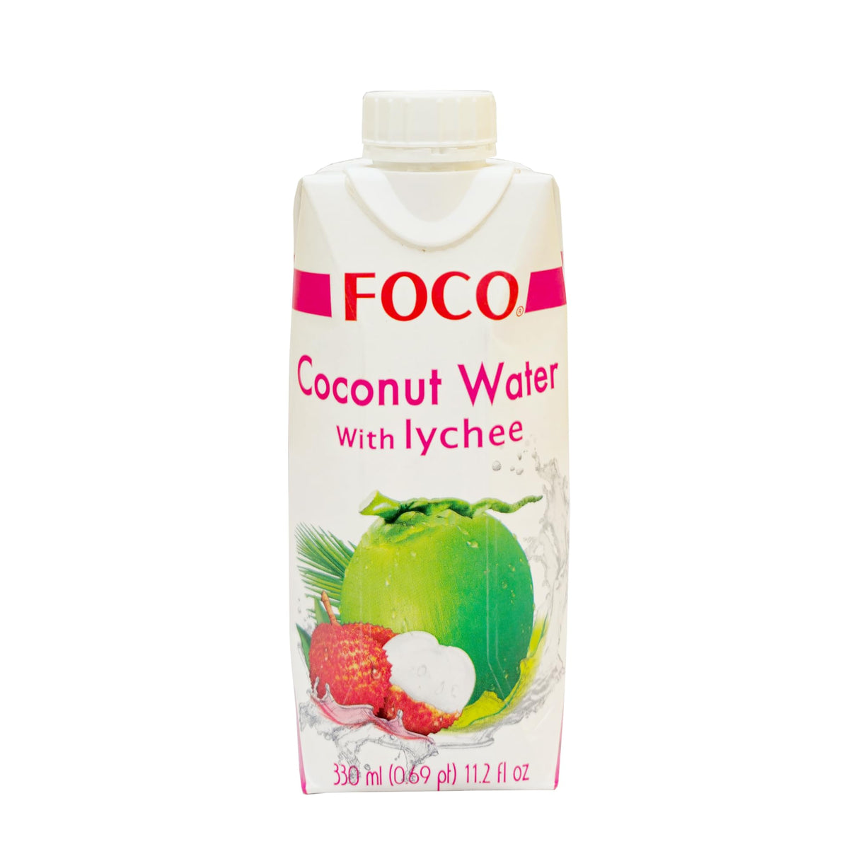 Kokos & Lychee dryck 330ml (Tetra), Foco
