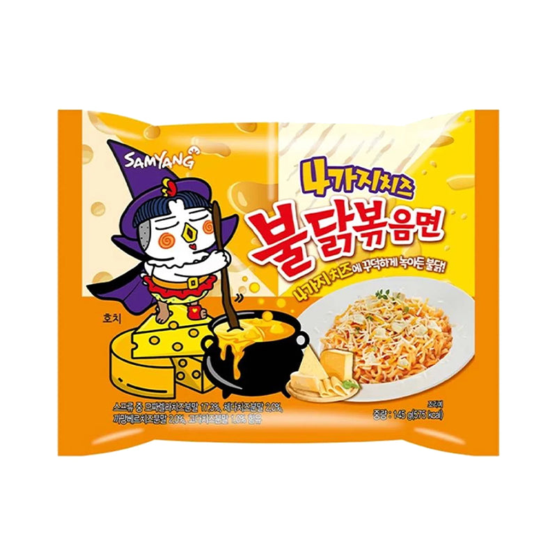 Hot Chicken Ramen Quattro Cheese Multi Flavor 145g, Samyang