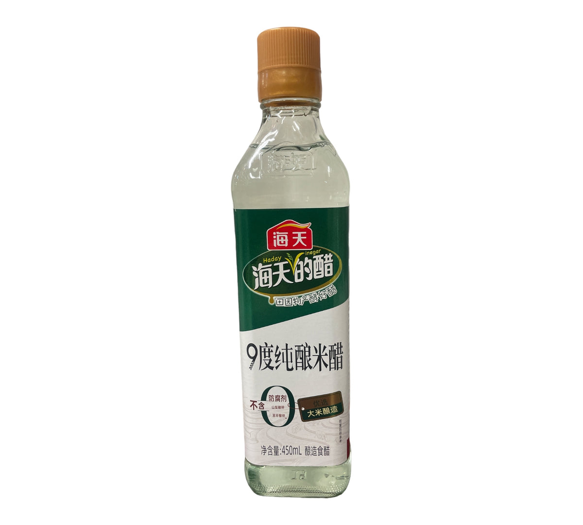 Vit Risvinäger (utan tillsatser) 450ml, Hai Tian