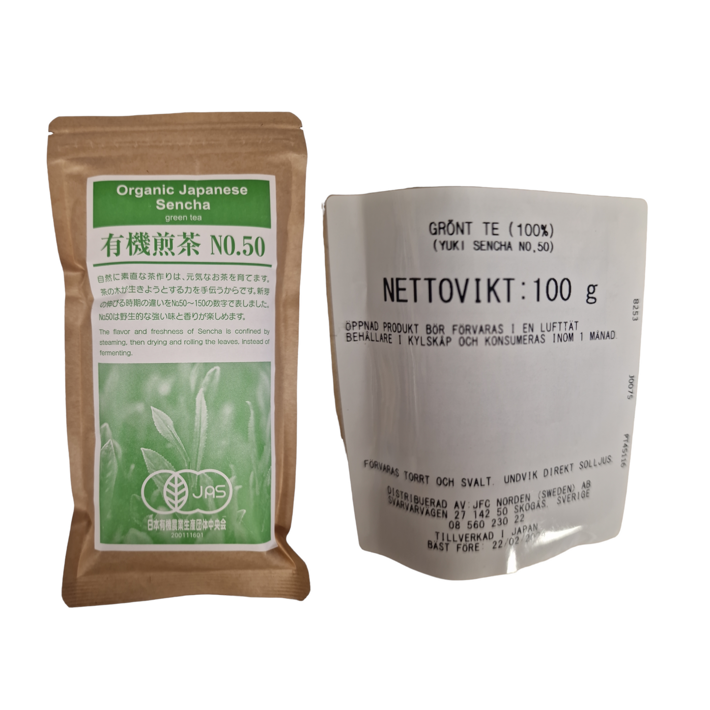 Organisk japansk grönt te (sencha) 100g