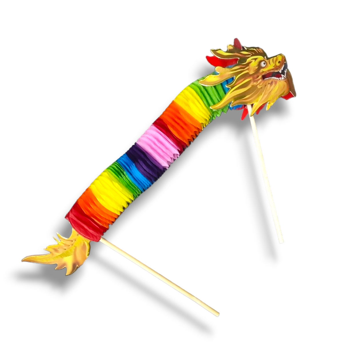 Kinesisk drake regnbåge 70cm