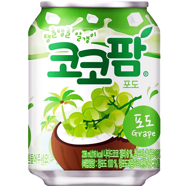 Koreanskt Druvdrink med kokos 238ml Bong Bong