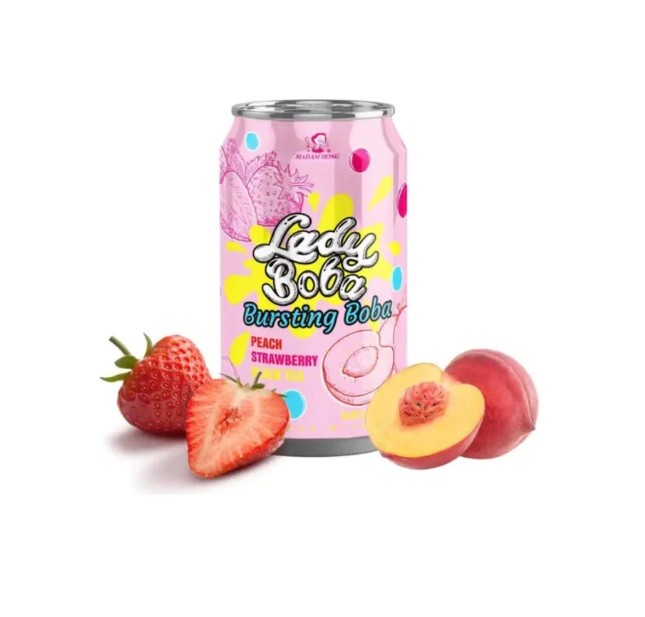 Lady boba persika 320ml, Madam Hong