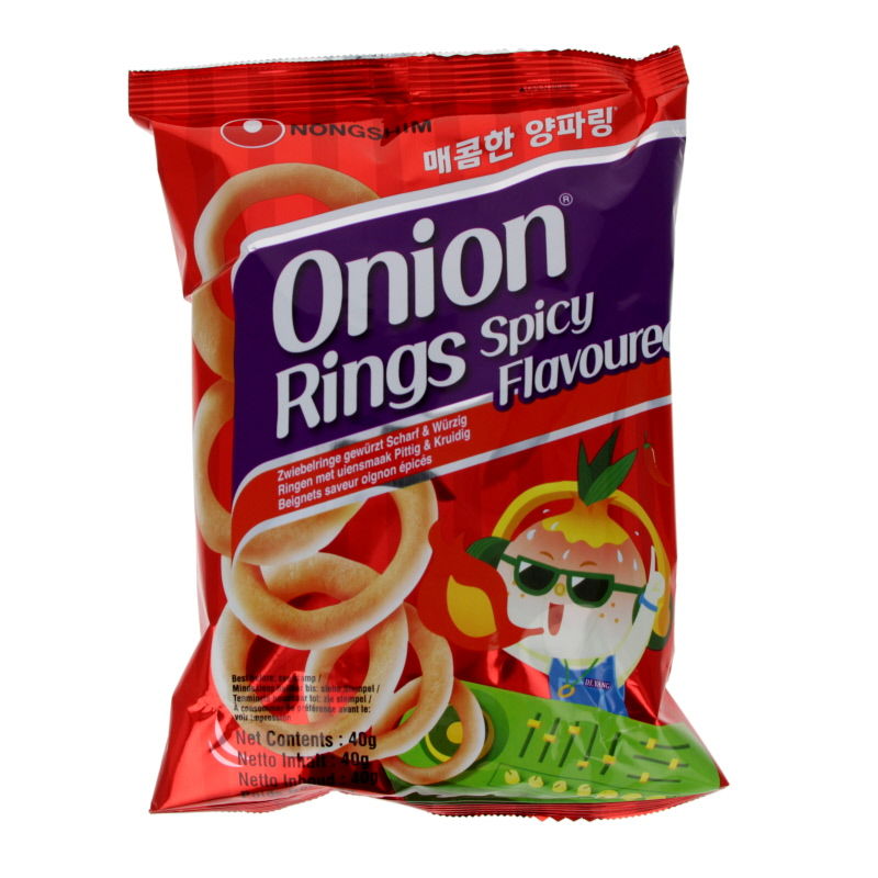 Lökringar Stark Smak snacks 40g, Nongshim