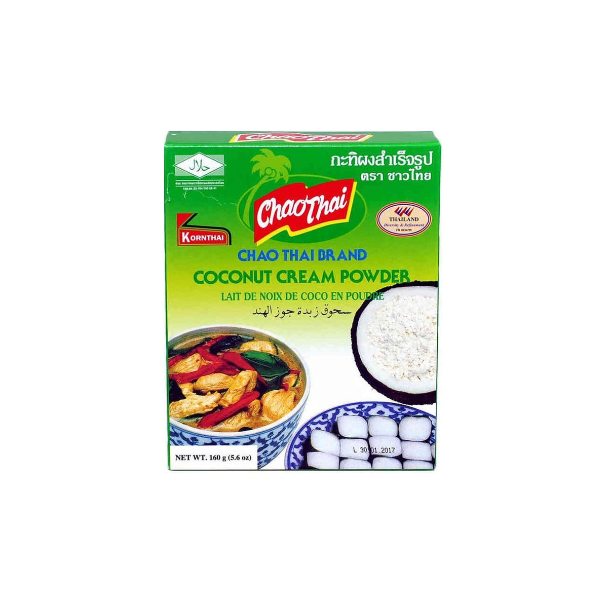 Kokosmjölk (pulver) 160g, Chao Thai