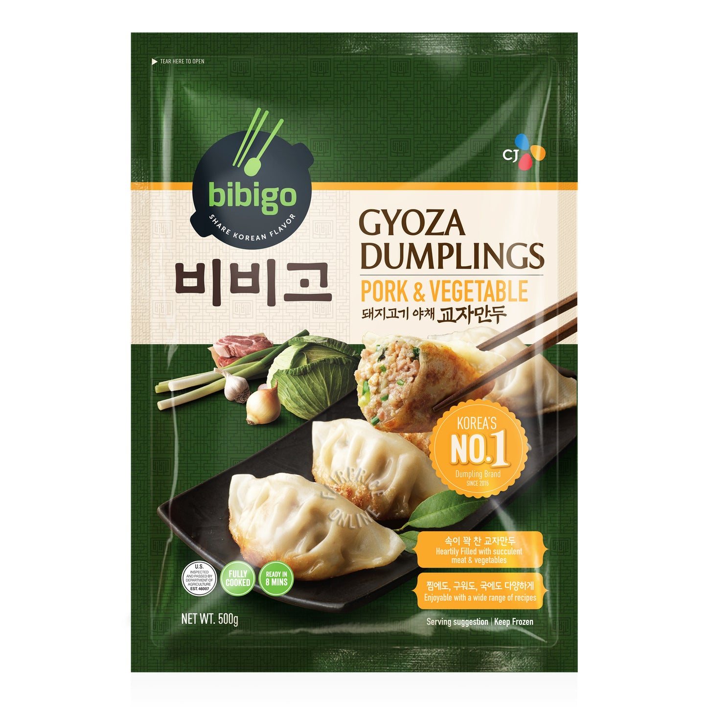 Fläsk & Grönsaks Dumpling 600g, Bibigo