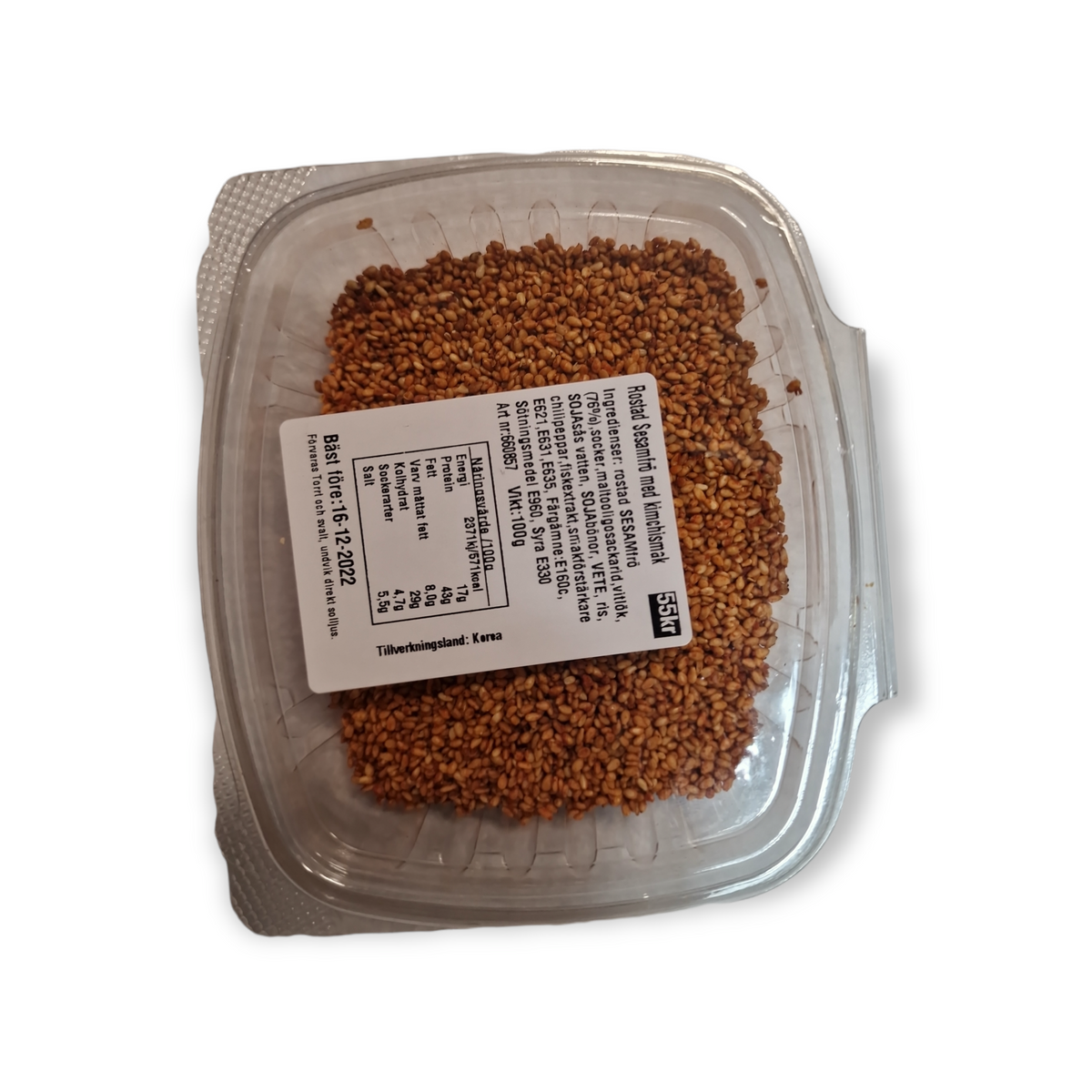 Rostad sesamfrö med kimchi smak 100g