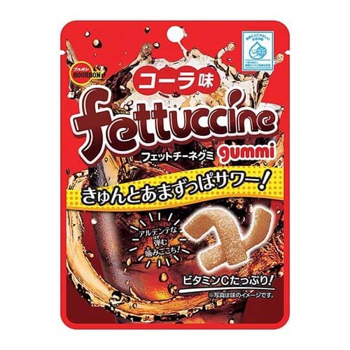 Japanskt gummi godis Fettuccine cola 50g, Bourbon