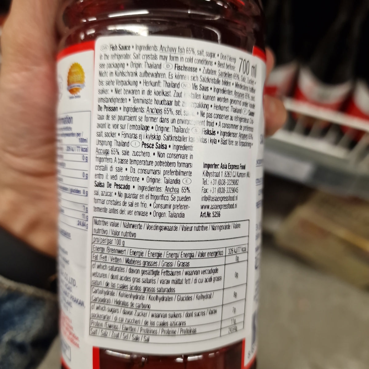 tiparos  fisksås thai 700ml