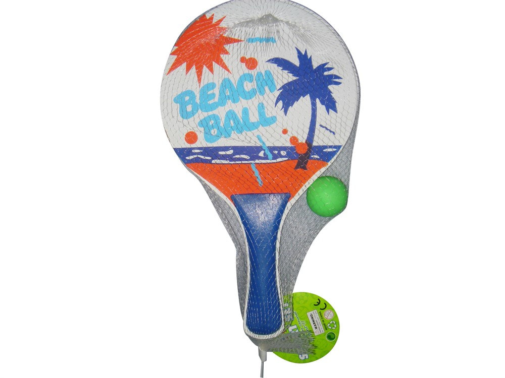 STRANDTENNIS TRÄ M. BOLL 32X19X0.5CM