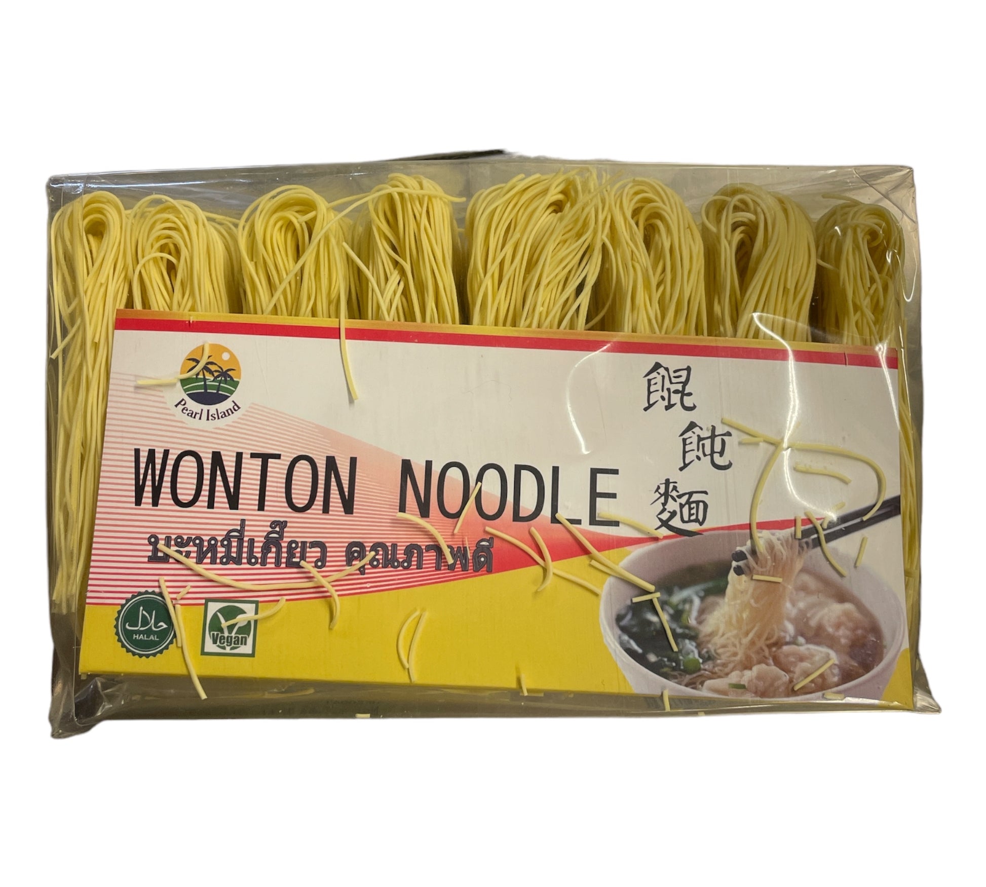 Wonton nudlar 400g, Pearl Island