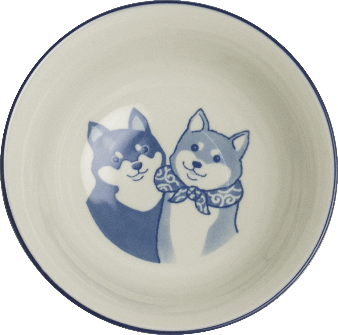 Skål med Shiba-motiv. Storlek: Ø21 cm | H8 cm.