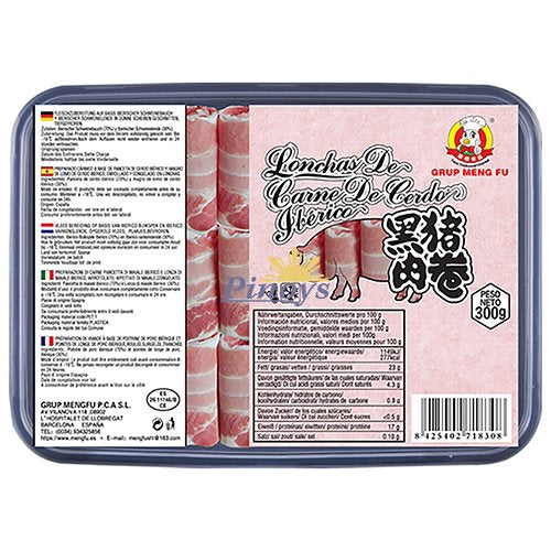 Färdig Skivad fläsk (Hotpot) 300g, Meng fu