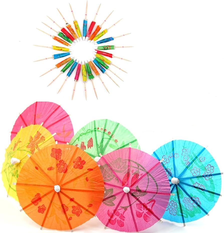 drinkpinnar parasol 12pack 10cm