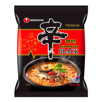 Snabbnudlar Premium Shin Ramyun "Black" 130g, Nongshim