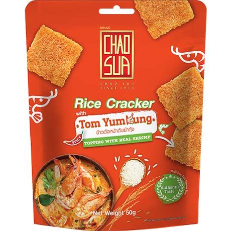 Rischips med Tomyum smak 50g, Chao Sua