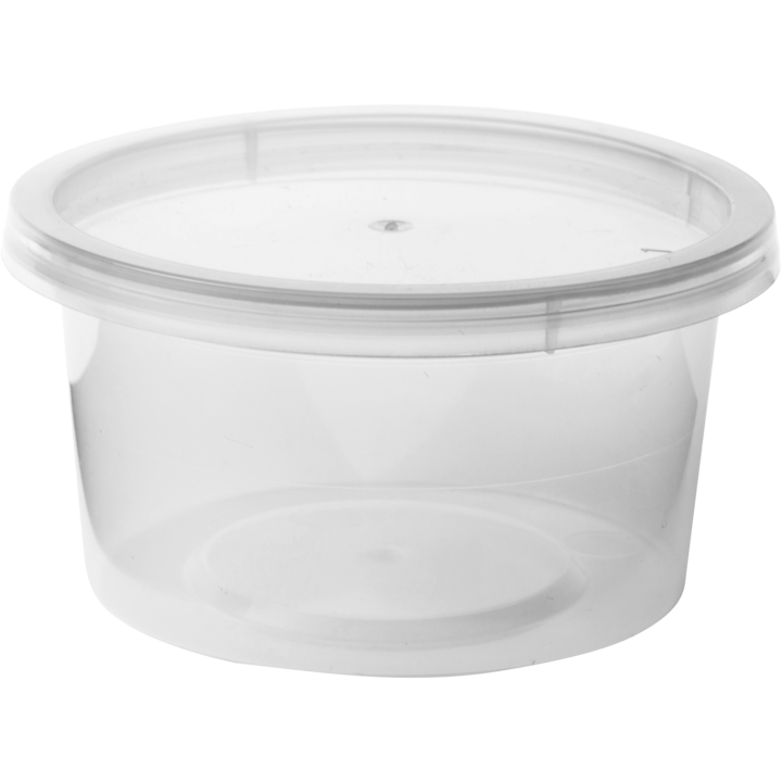 Dressingbägare PP Klar 100ml inkl. Lock 30-pack