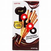 Toppo Chokladpinnar med vanilj 40g, Lotte
