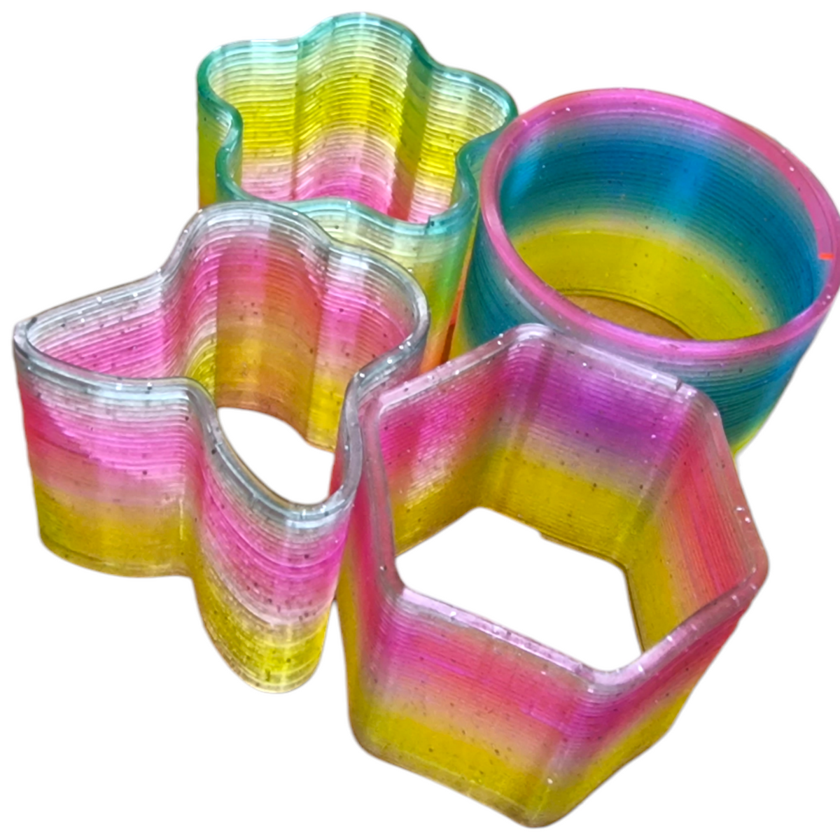Plast spiral regnbåge styck