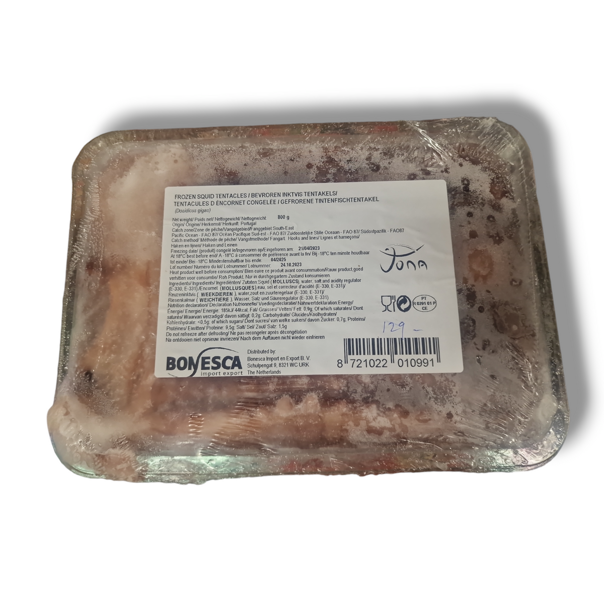 Squid med tentaklar 800g
