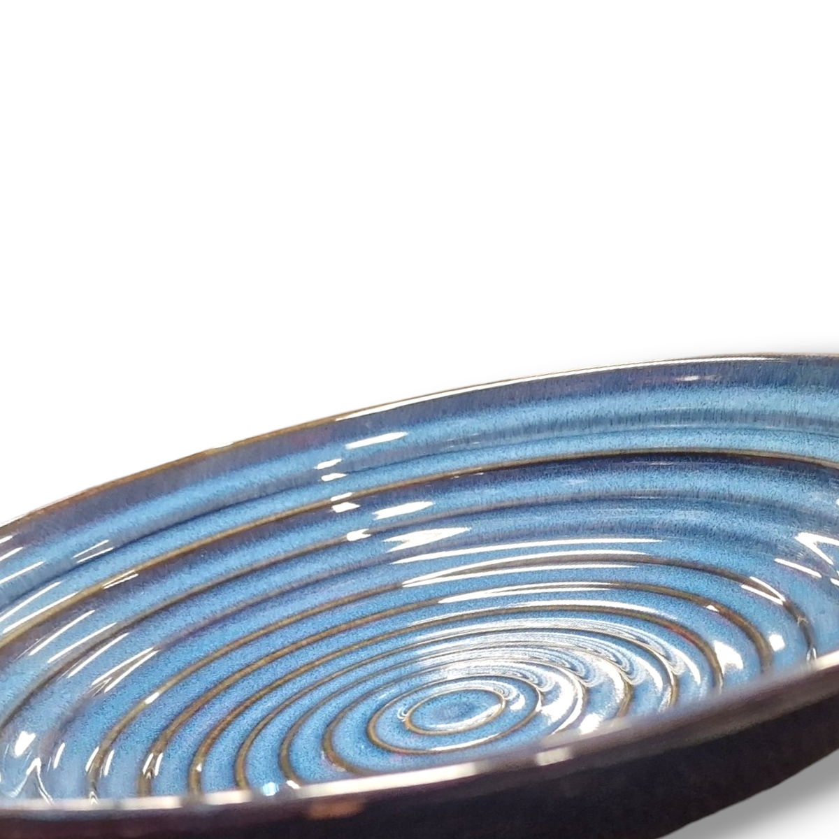 Tallrik Rund Blå Spiral Ø25cm | H5,5 cm