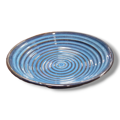 Tallrik Rund Blå Spiral Ø25cm | H5,5 cm