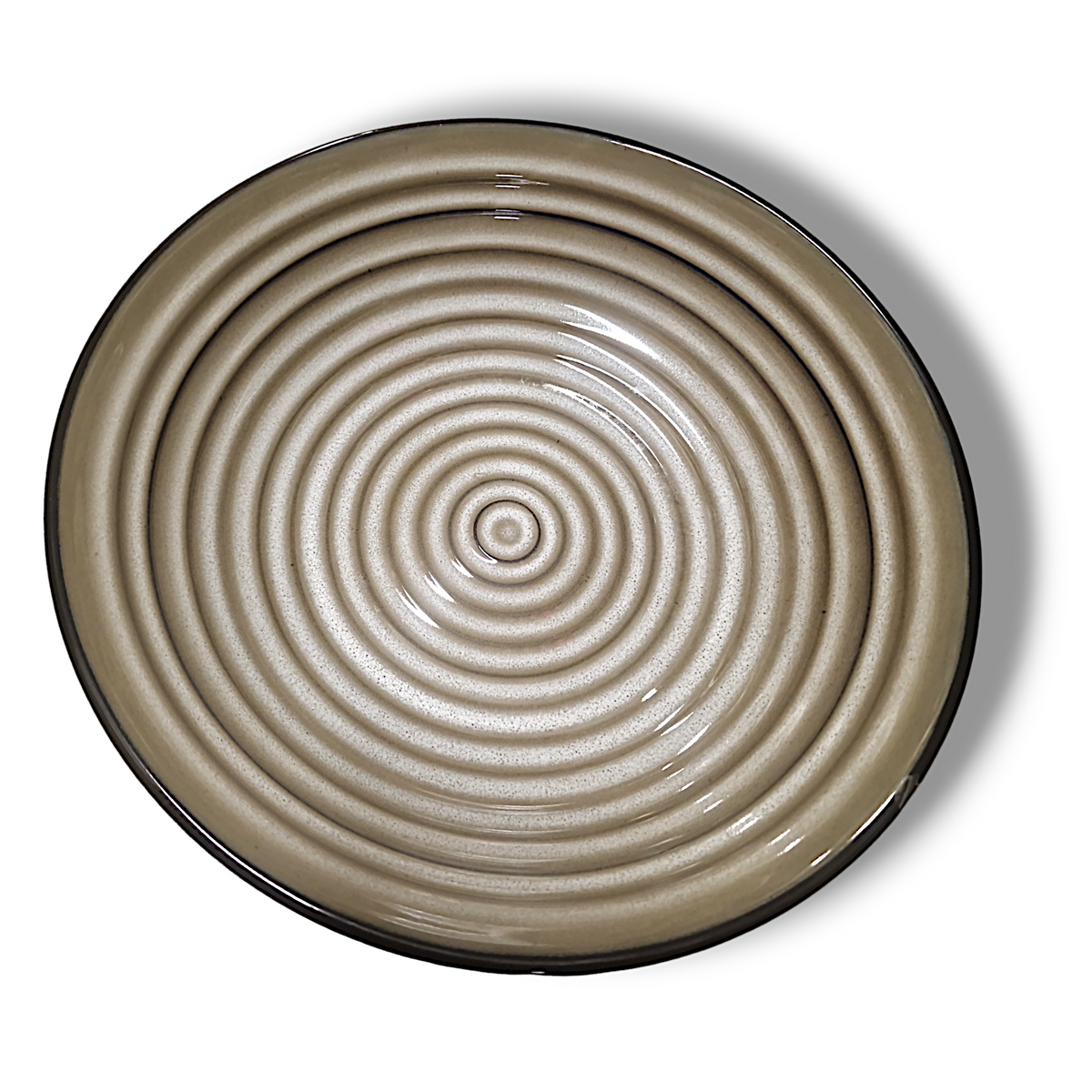 Tallrik Rund Beige Spiral Ø25 cm | H5,5 cm