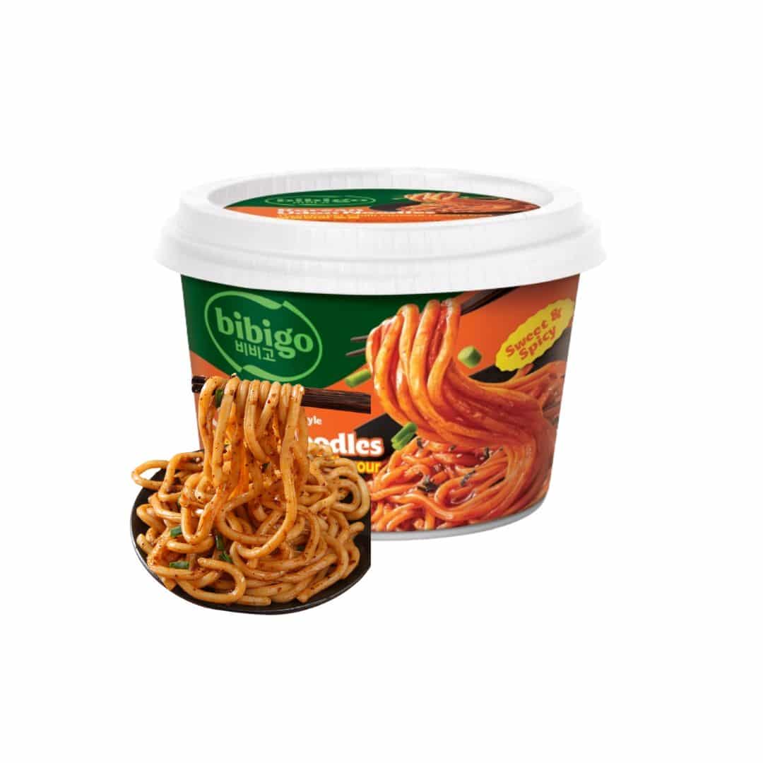 Korean Style Udon Nudlar Tteokbokki 187,2g, Bibigo
