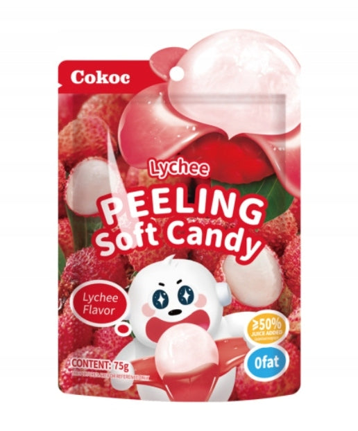 Peelable Gummies Lychee 60g, Cokoc
