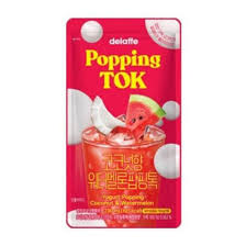 Delaffe Coconut Watermelon Popping Tok 230ml