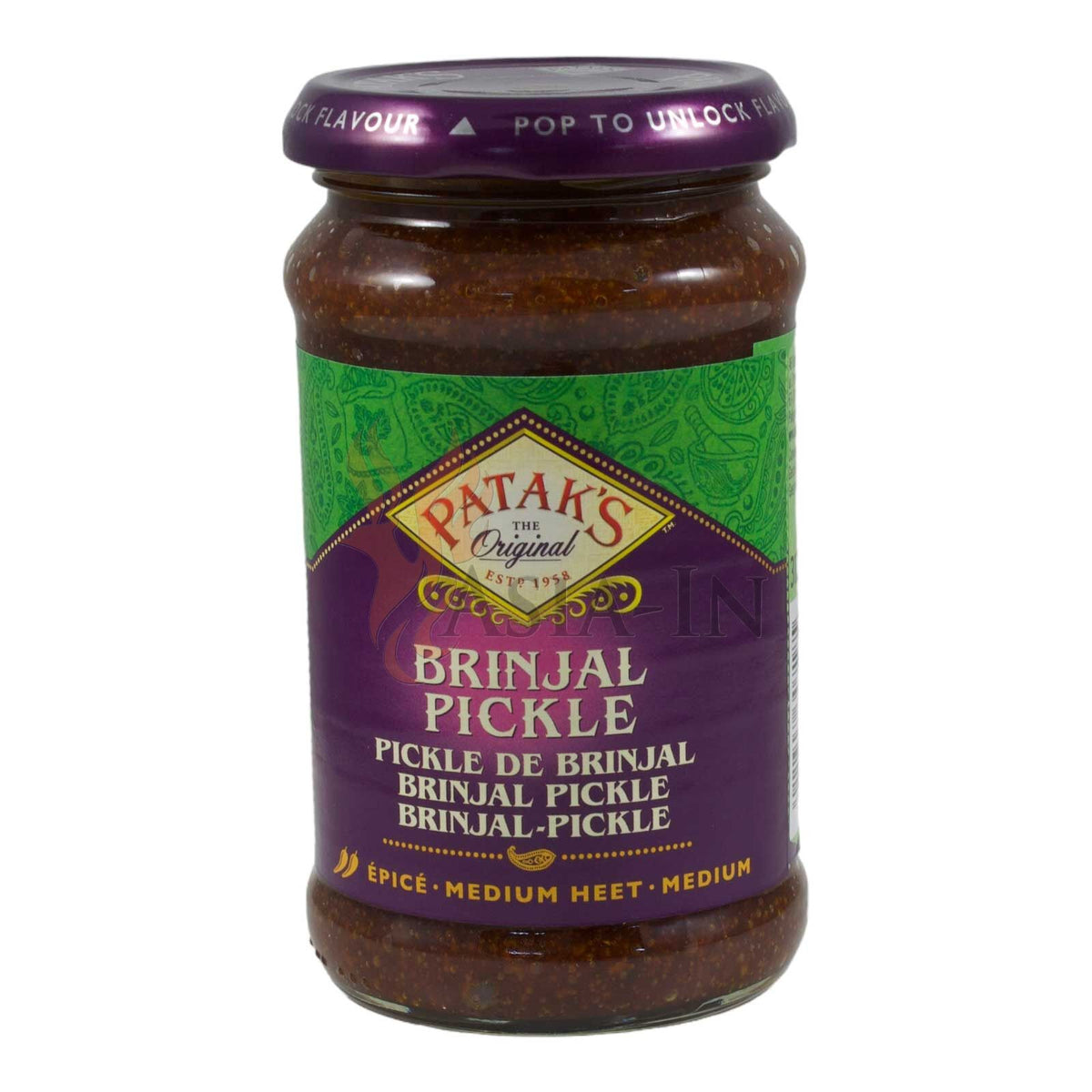 Patak's Brinjal Pickle (Medium Hot) 283g