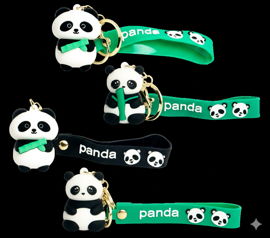 Nyckelring Panda osorterad 5cm