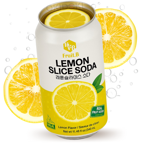 FRUIT.B lemon slice soda 340ml