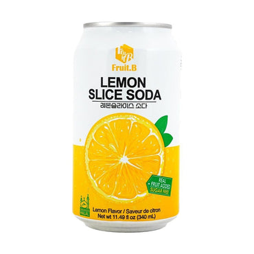 FRUIT.B lemon slice soda 340ml