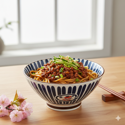 Ramen porslinskål flower 20,5cm