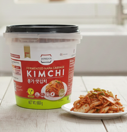 Kimchi i burk 1kg vegetarisk Jongga