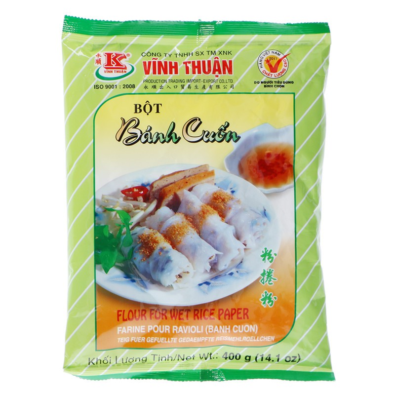 Rismjöl för blöt rispapper 400g, Vinh Tuan