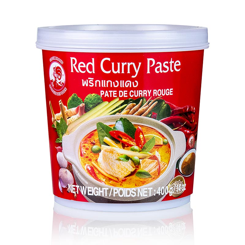 Röd Currypasta 400g, Cock Brand