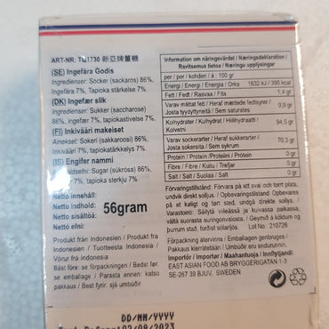 Ingefära godis 56g, Sina