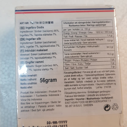 Ingefära godis 56g, Sina