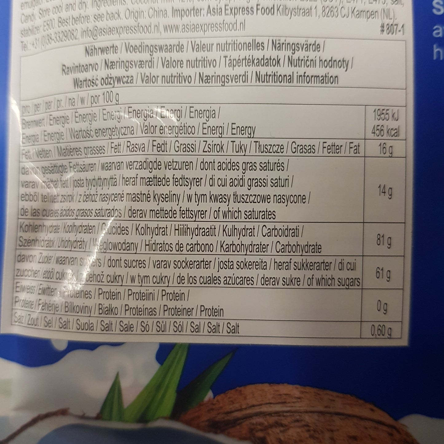 kokos mjölk godis