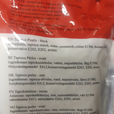 Tapioka Pärlor för bubble te orginal 500g