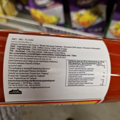 Sriracha chillisås (stark) 750ml