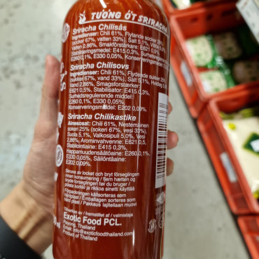 Sriracha chilisås 730ml, Flying Goose