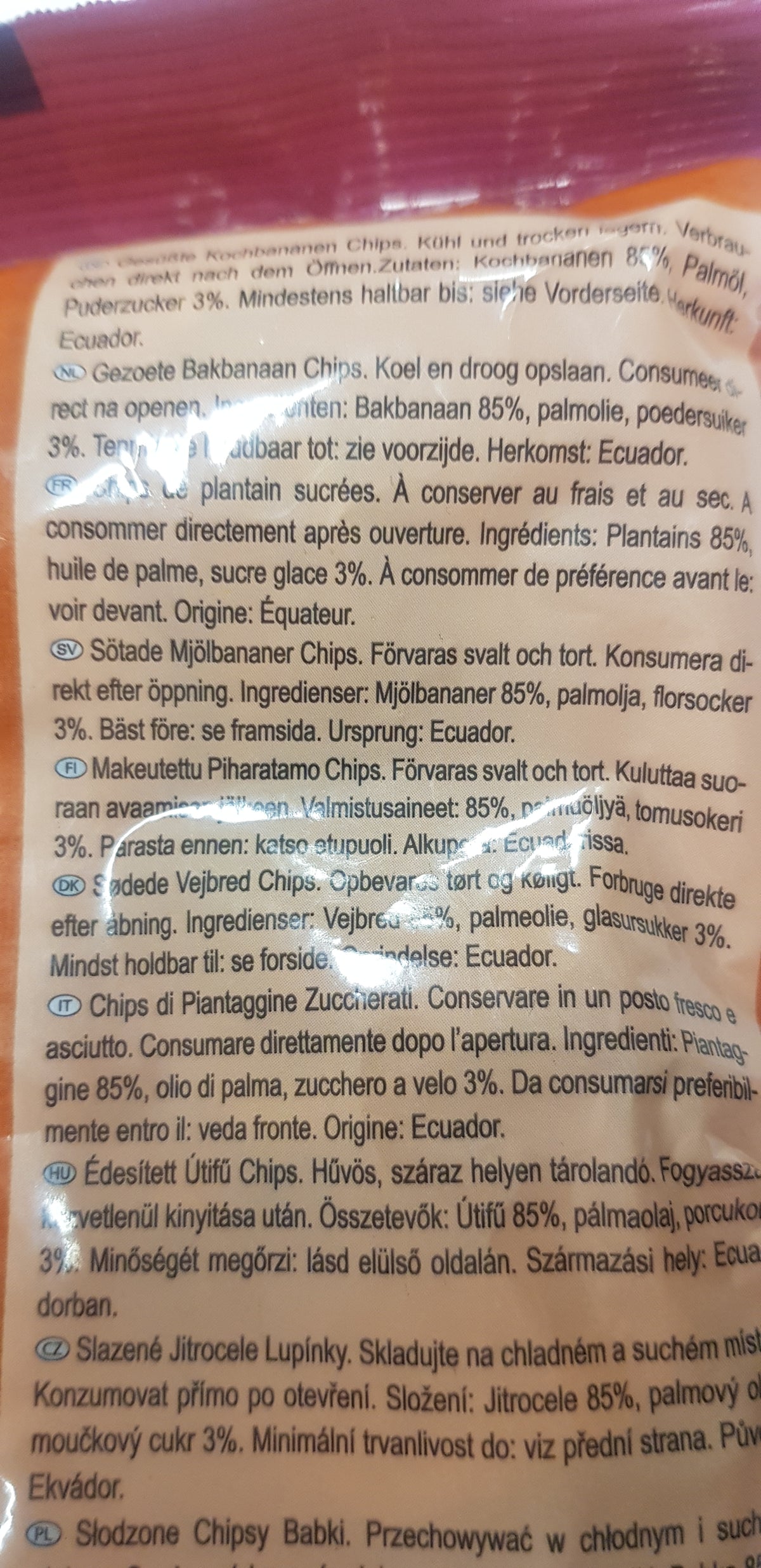 Extra Söt bananchips