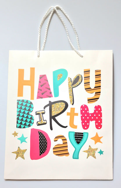 presentpåse birthday stor