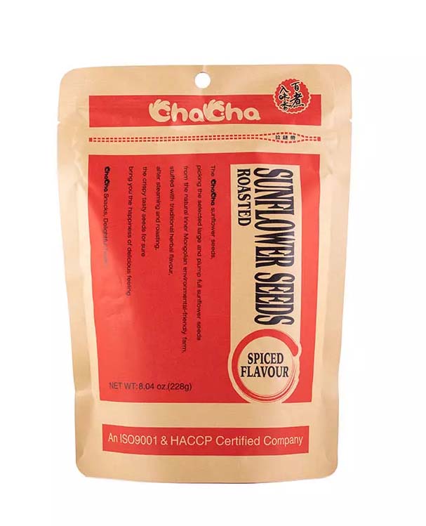 Rostad solrosfrön Kryddig 228g, Cha cha
