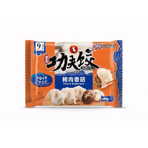 Fläsk och svamp dumpling 400g, Kung Fu Food