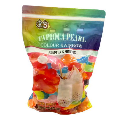 Tapioka Pärlor för bubblete Regnbåge 500g